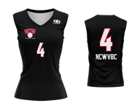 Custom Volleyball Jersey - Black Striped