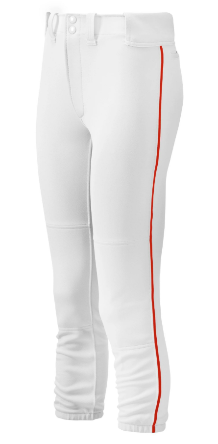 Women's Belted Piped Softball Pant
