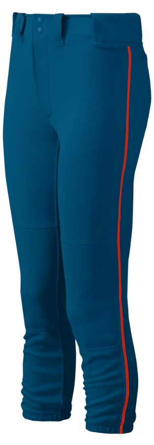 Women's Belted Piped Softball Pant