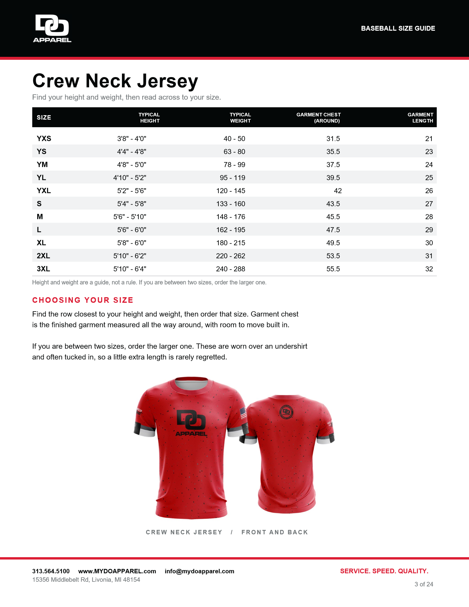 Size Guide