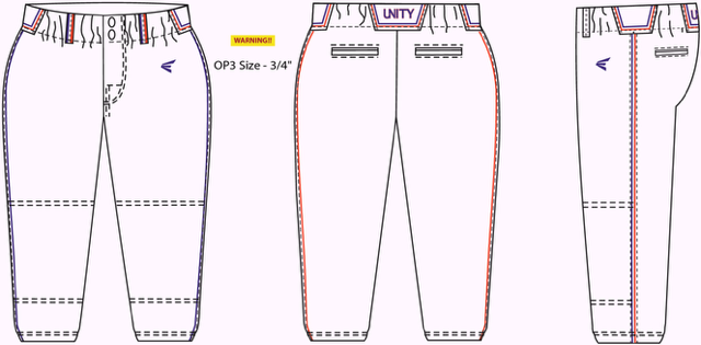 Easton Custom Fastpitch Pant - White
