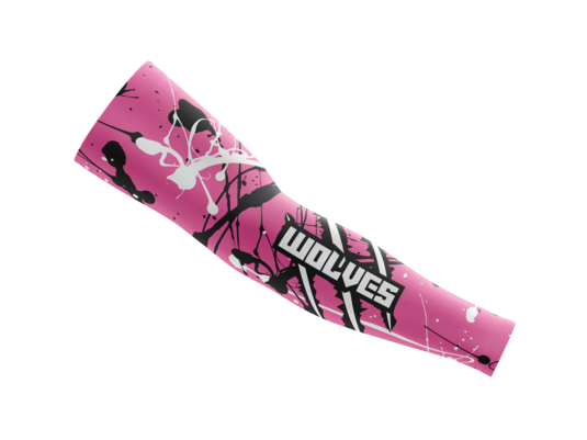 Custom Compression Arm Sleeve - Pink Splatter