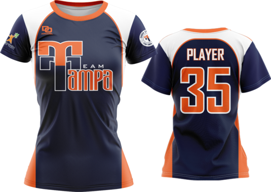 Custom Crew Jersey - Navy/White