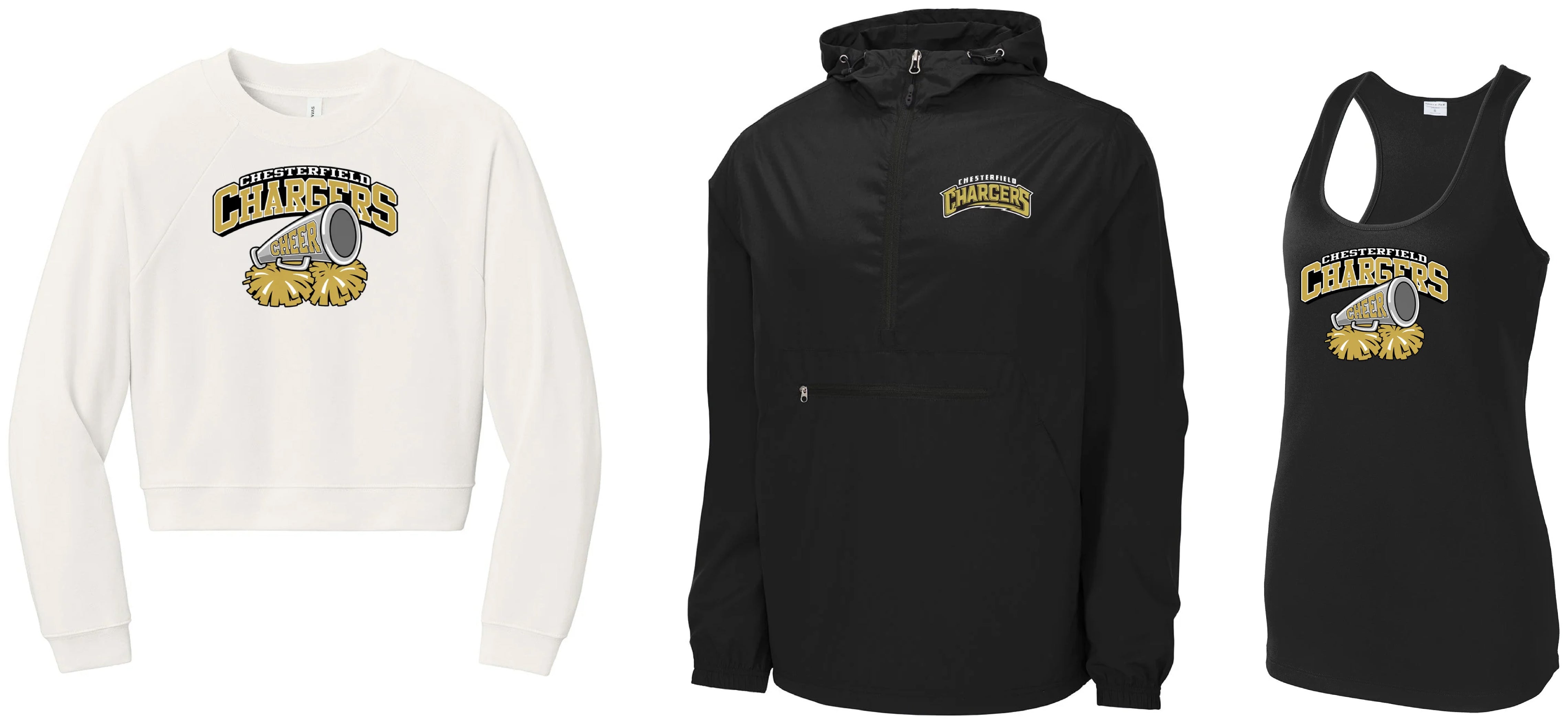 Chesterfield Chargers Cheer Coaches Bundle w/ Windbreaker