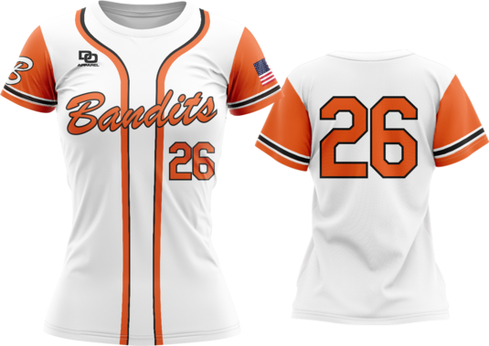 Custom Womens Crew Jersey - Duke White