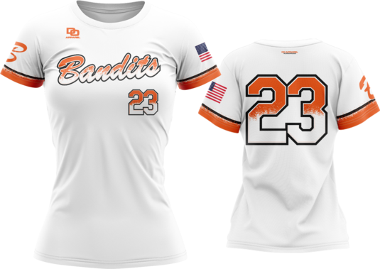 Custom Womens Crew Jersey - White SF