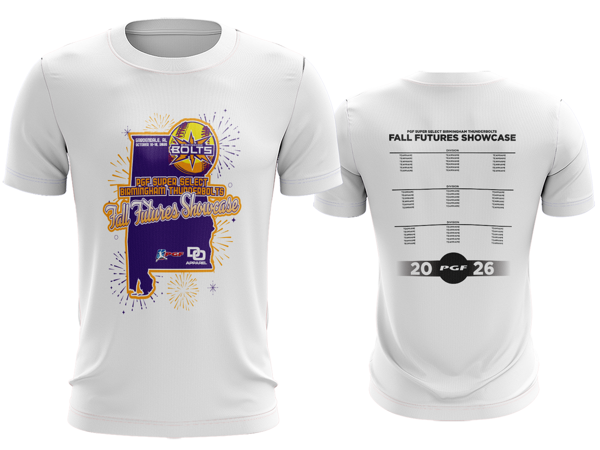 Tournament Tee - TBolts Future Showcase White
