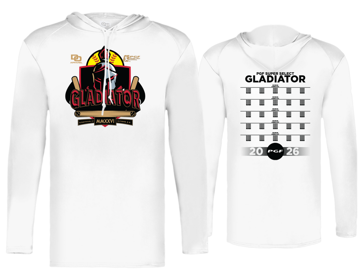 Unisex Hooded Long Sleeve T-Shirt - Gladiator