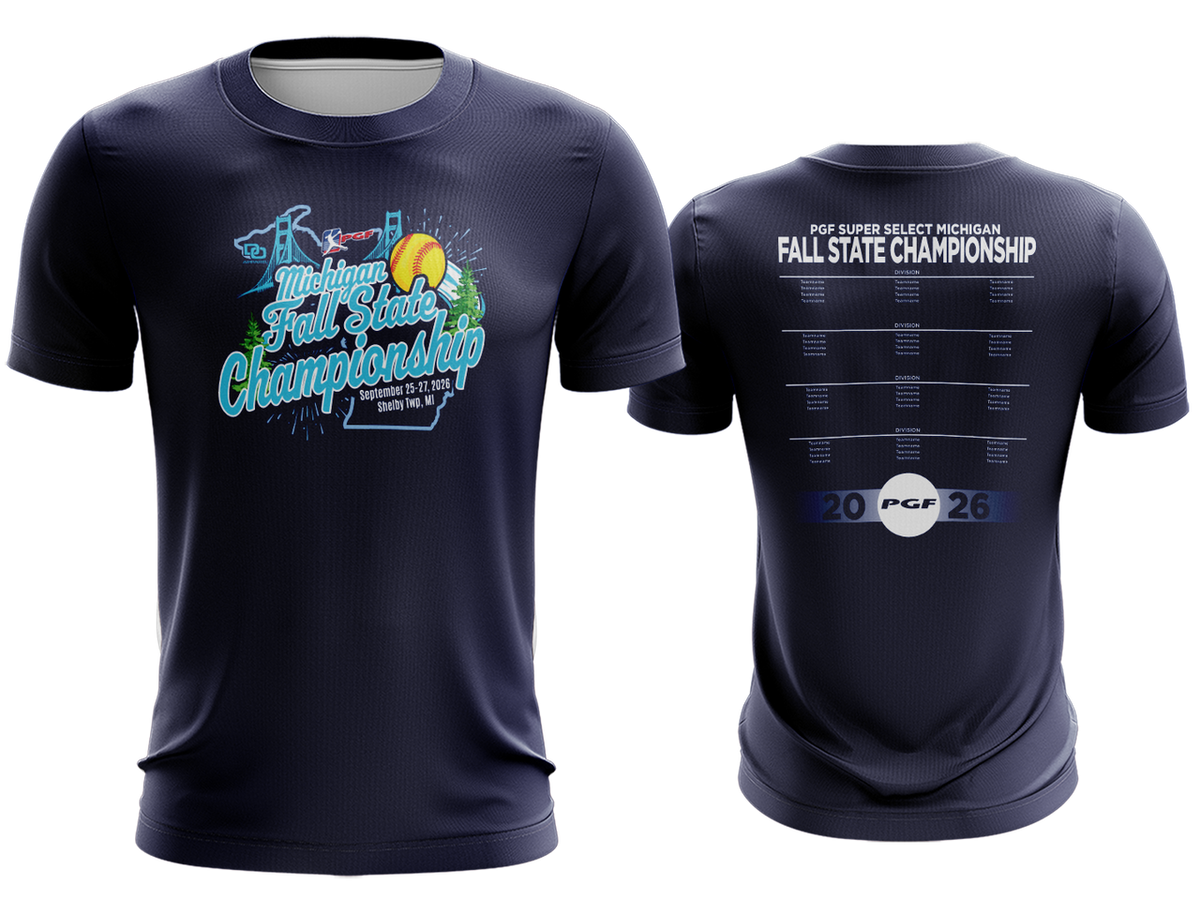 Tournament Tee - MI Fall Championships Navy