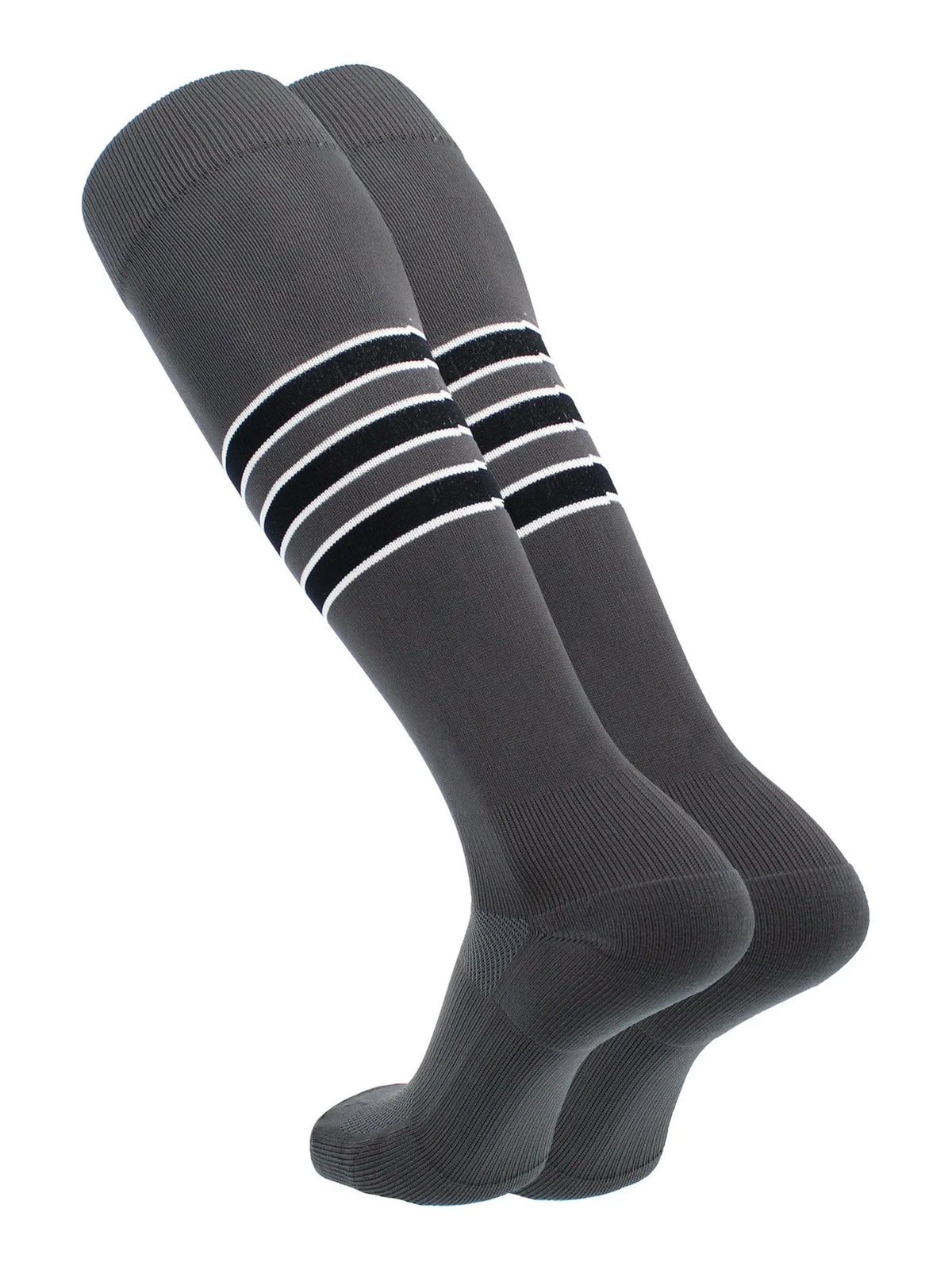 Dugout Series Accent Trim Striped Baseball Socks