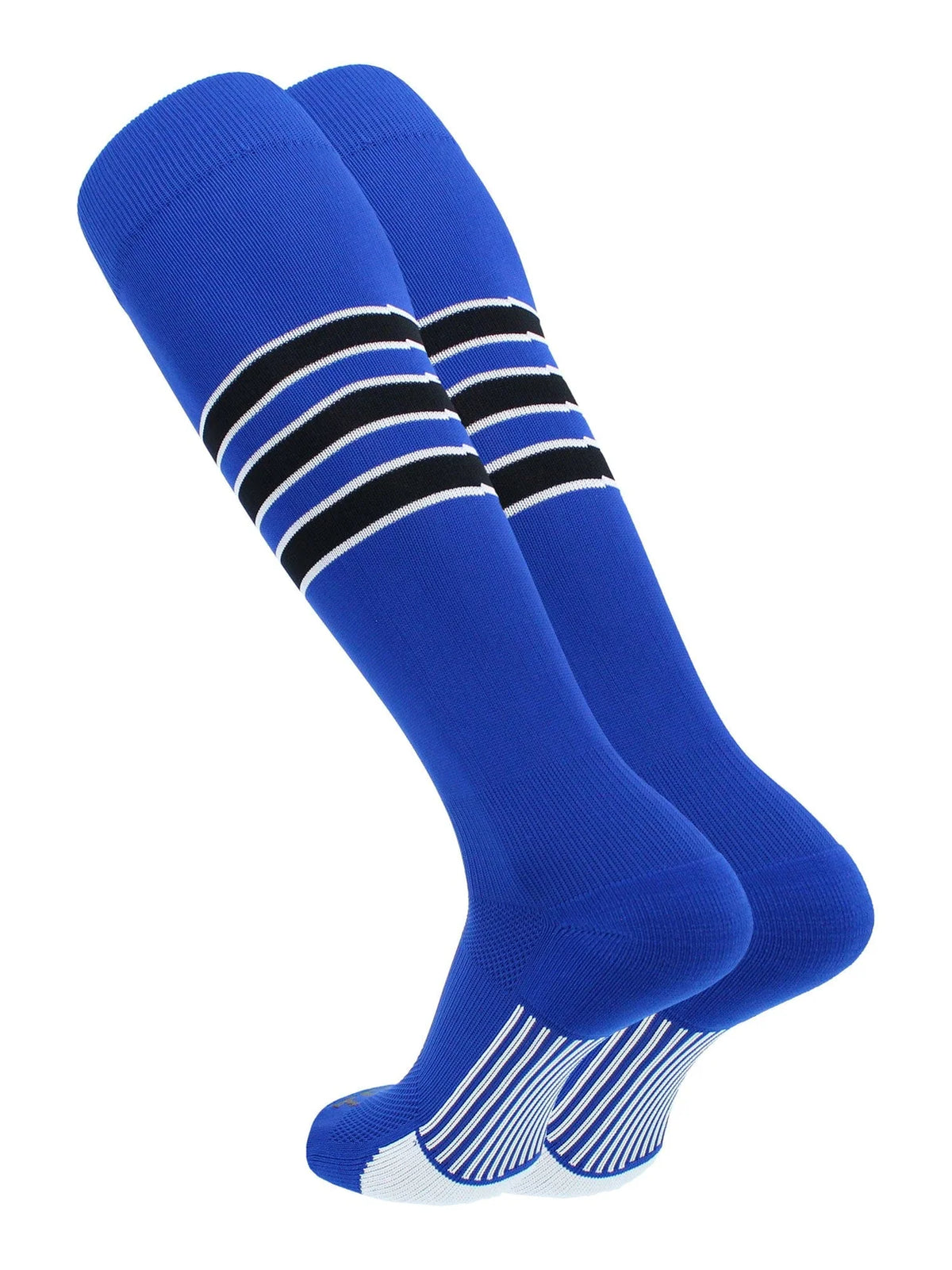 Dugout Series Accent Trim Striped Baseball Socks
