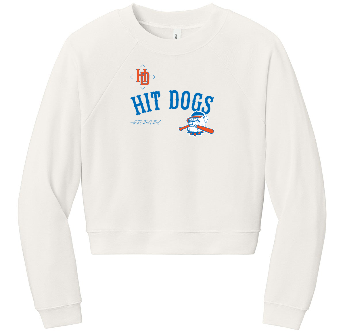 BELLA+CANVAS Women’s Raglan Sponge Fleece Crew