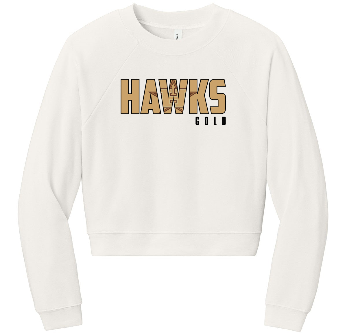 BELLA+CANVAS Women’s Raglan Sponge Fleece Crew