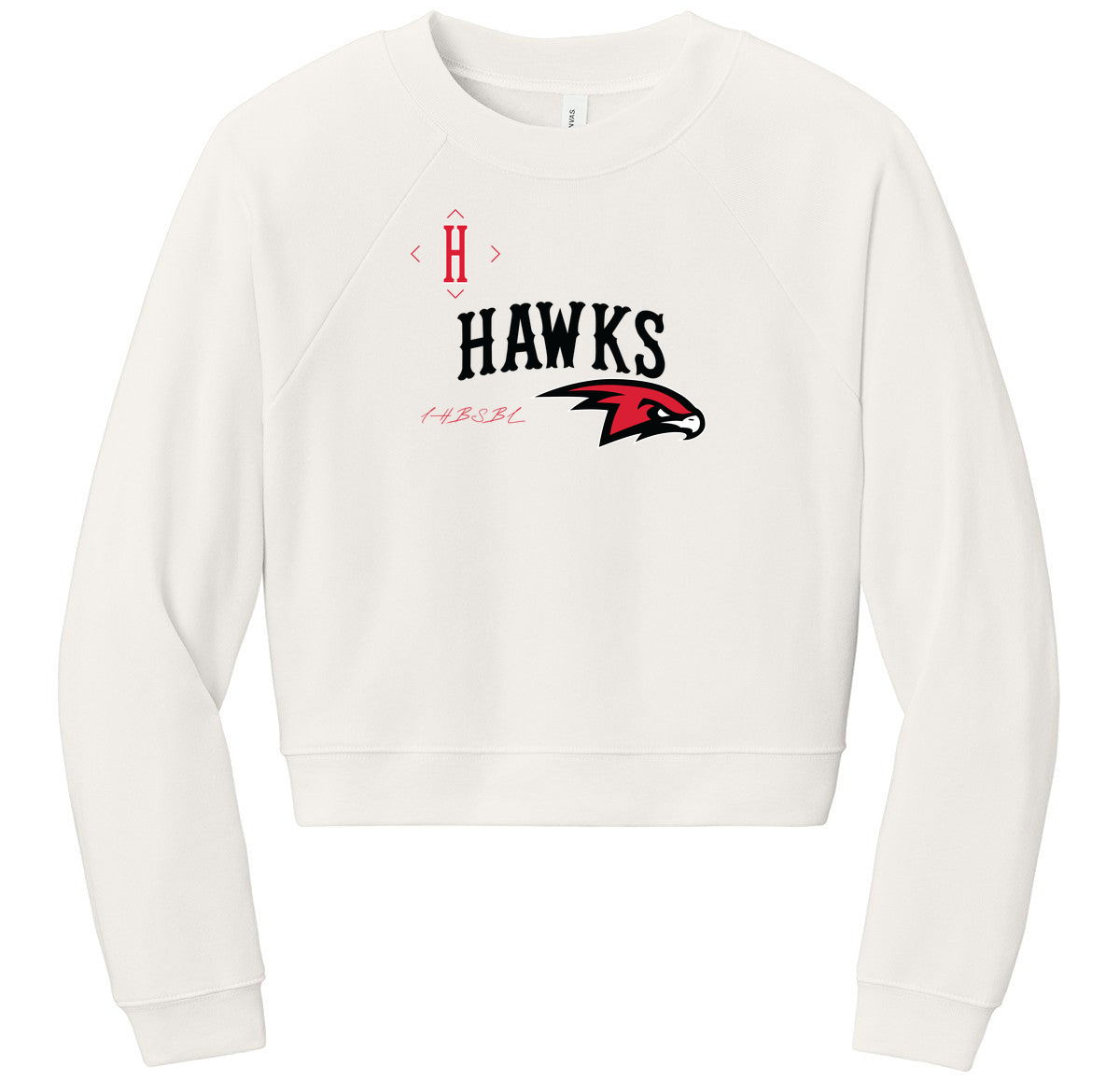 BELLA+CANVAS Women’s Raglan Sponge Fleece Crew