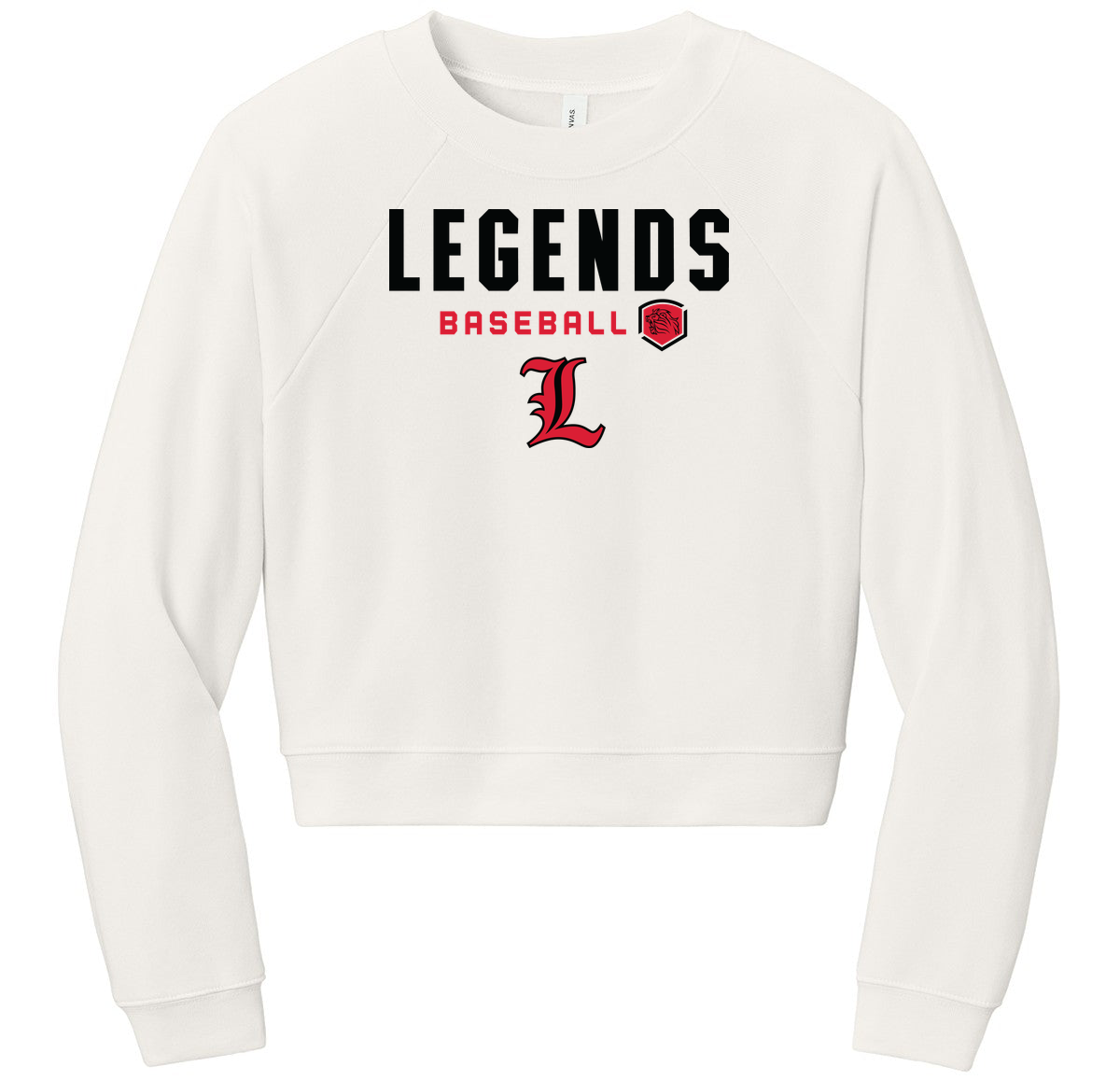 BELLA+CANVAS Women’s Raglan Sponge Fleece Crew