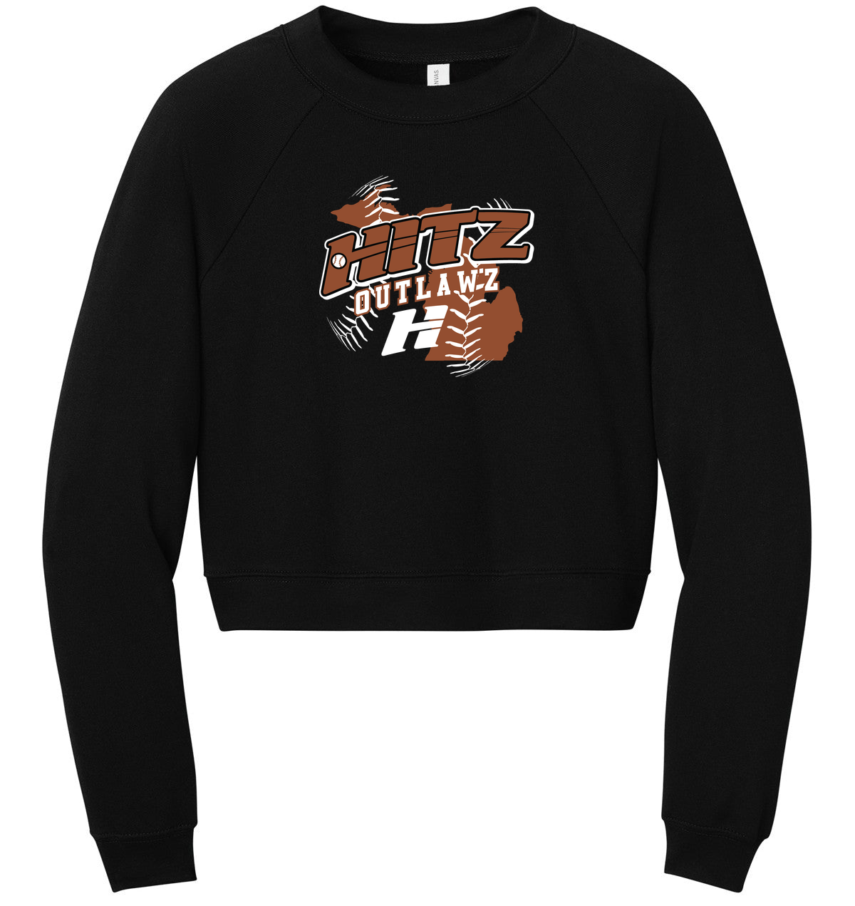 BELLA+CANVAS Women’s Raglan Sponge Fleece Crew