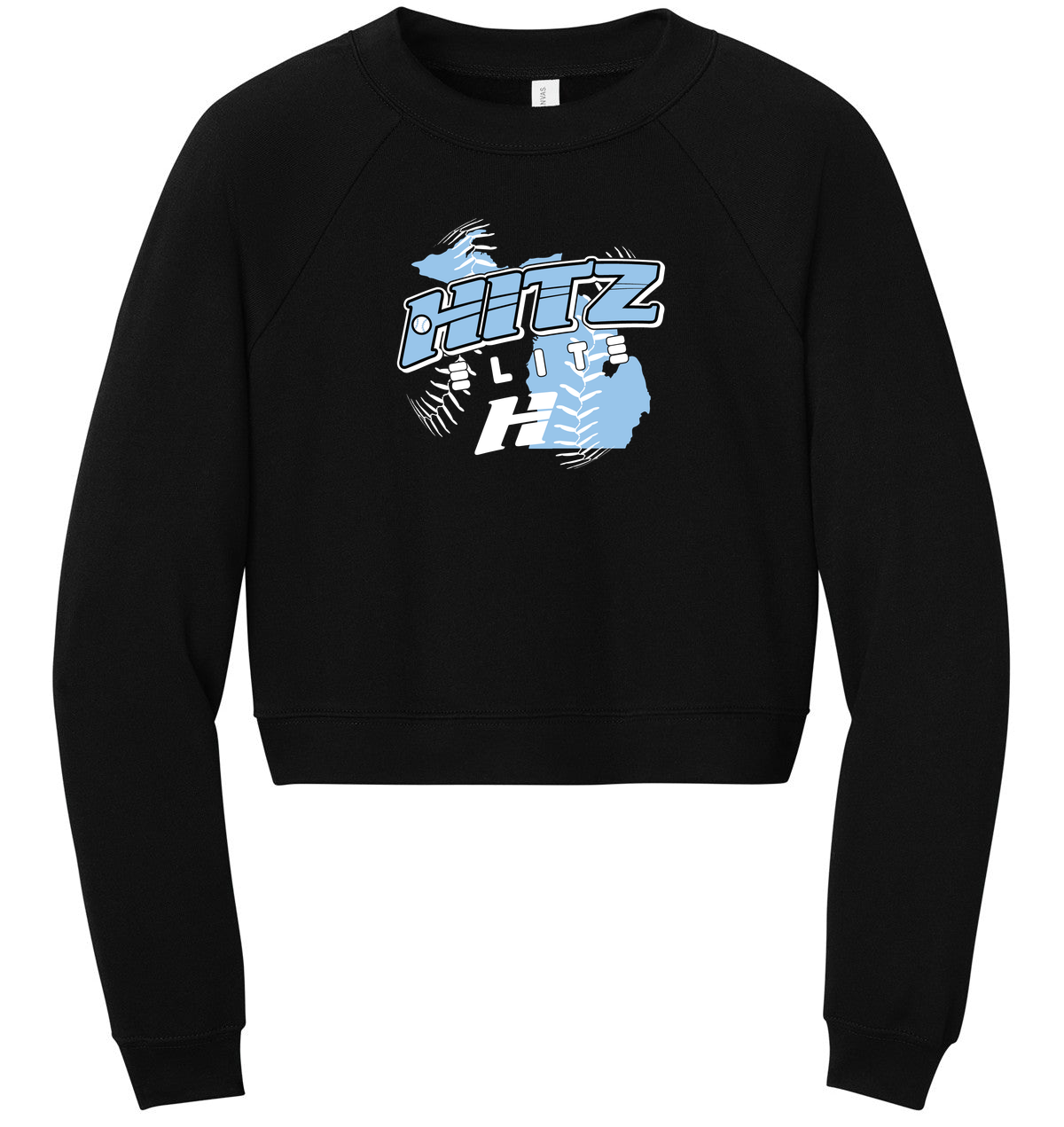 BELLA+CANVAS Women’s Raglan Sponge Fleece Crew