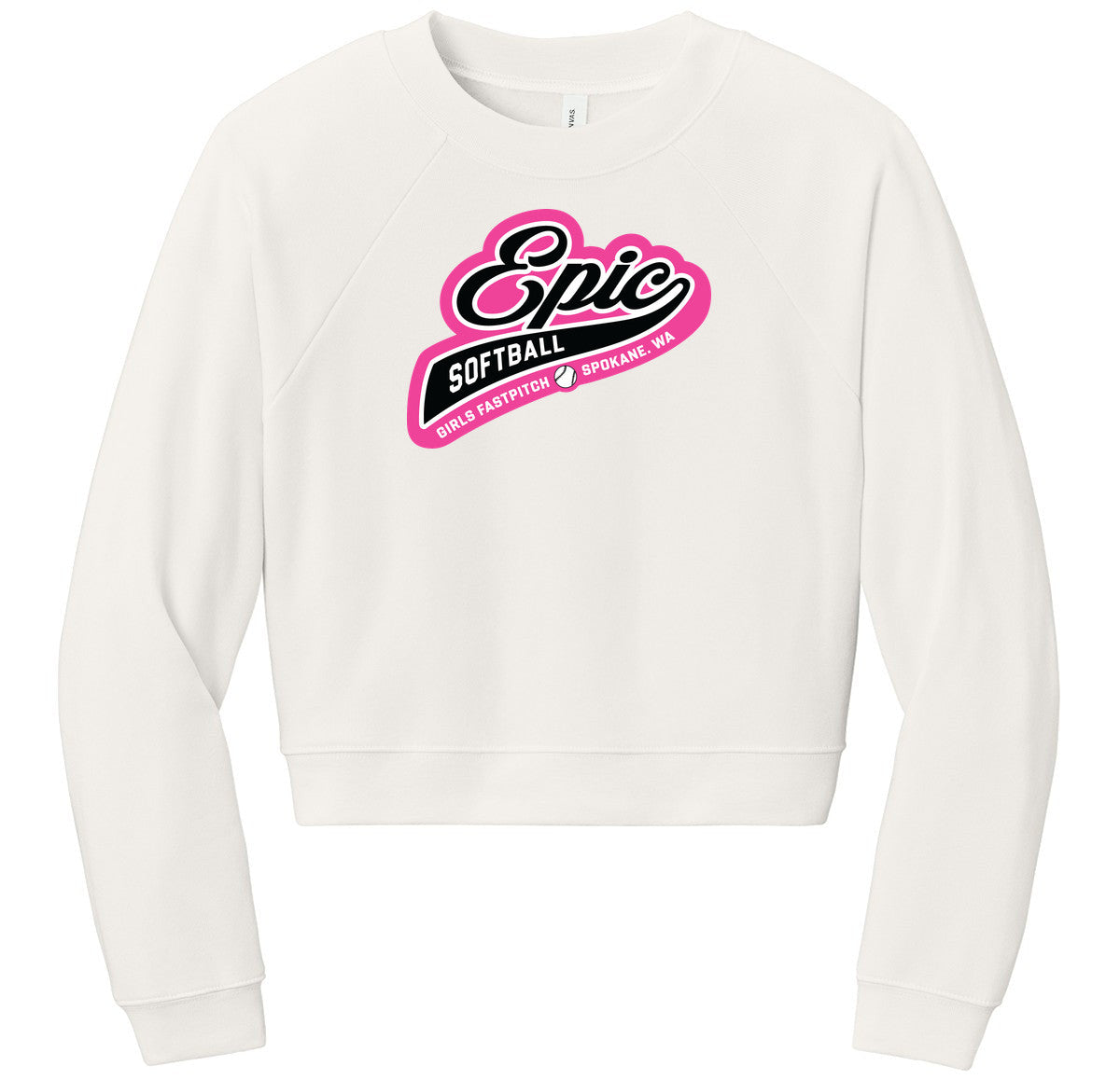 BELLA+CANVAS Women’s Raglan Sponge Fleece Crew