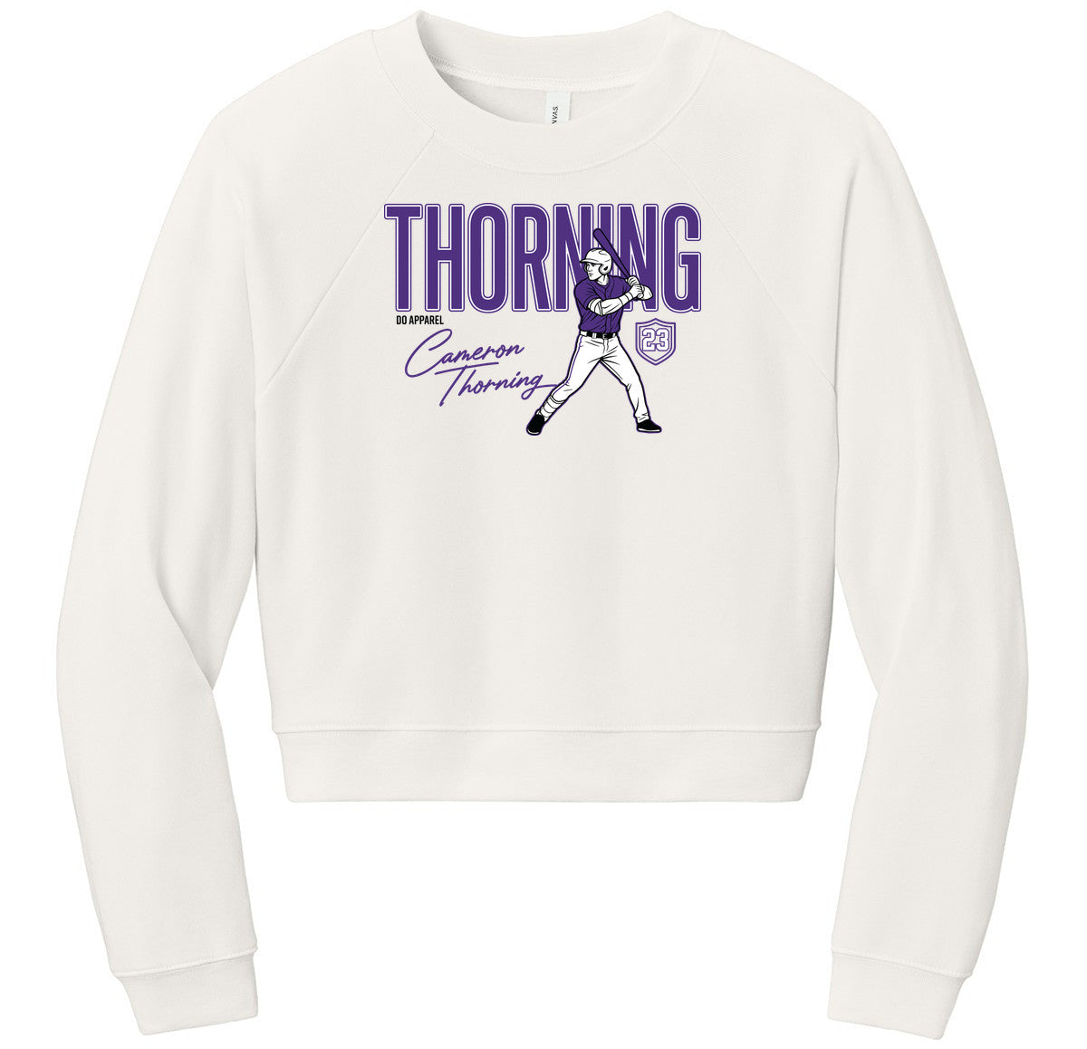 BELLA+CANVAS Women’s Raglan Sponge Fleece Crew