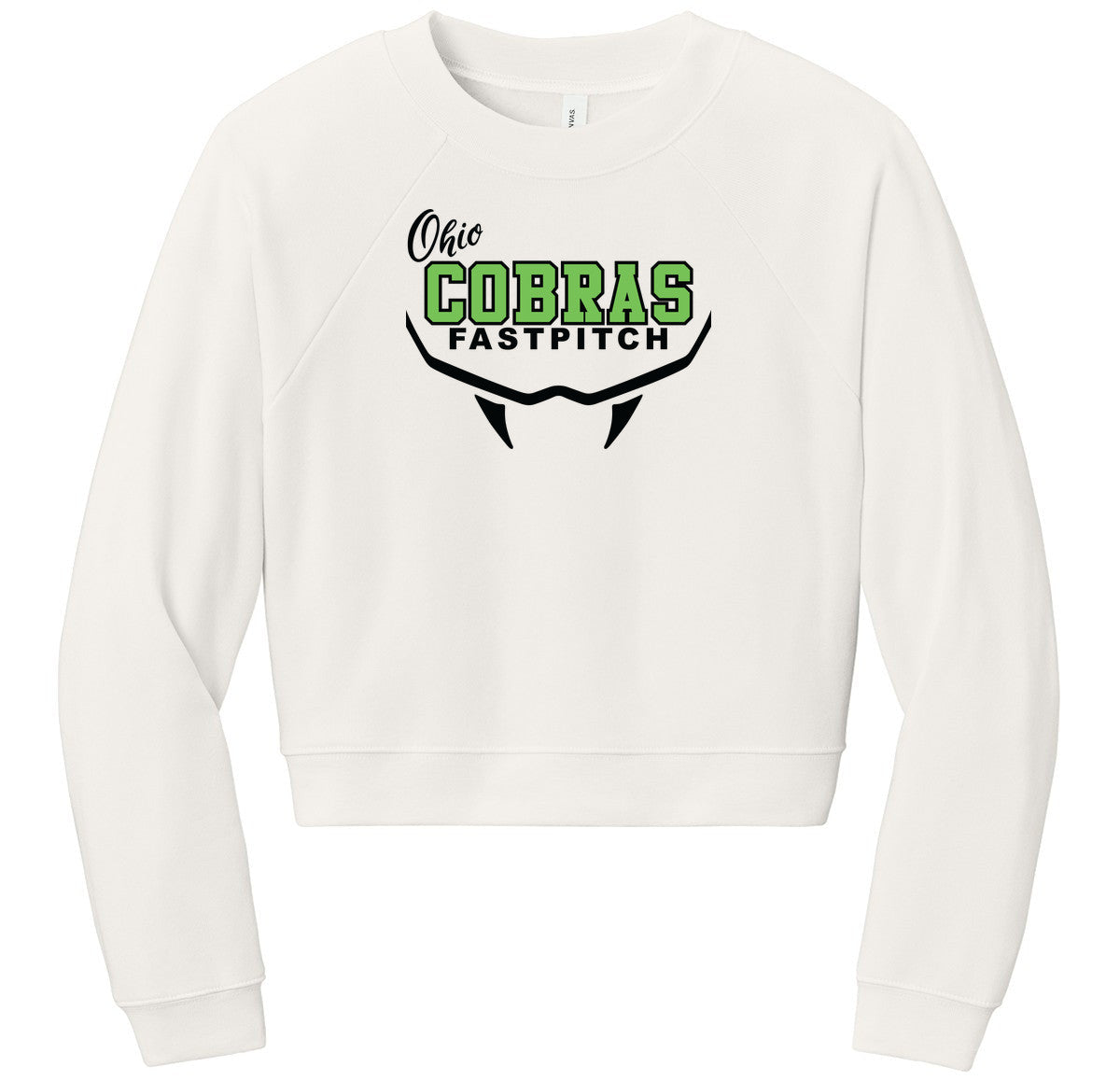 BELLA+CANVAS Women’s Raglan Sponge Fleece Crew