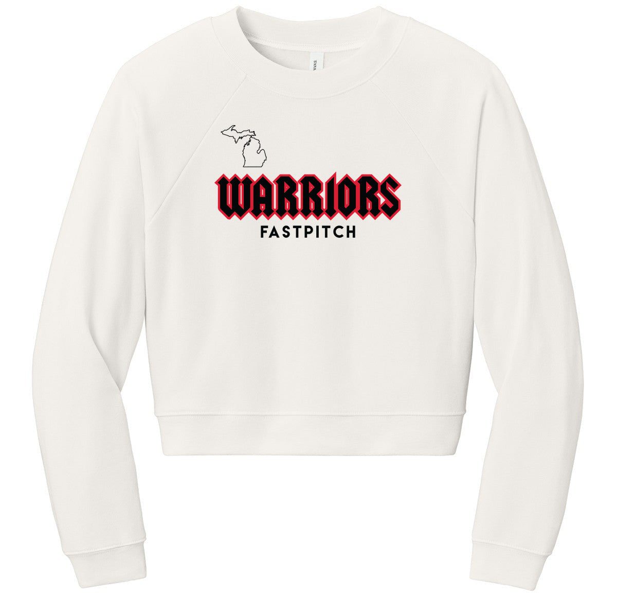 BELLA+CANVAS Women’s Raglan Sponge Fleece Crew