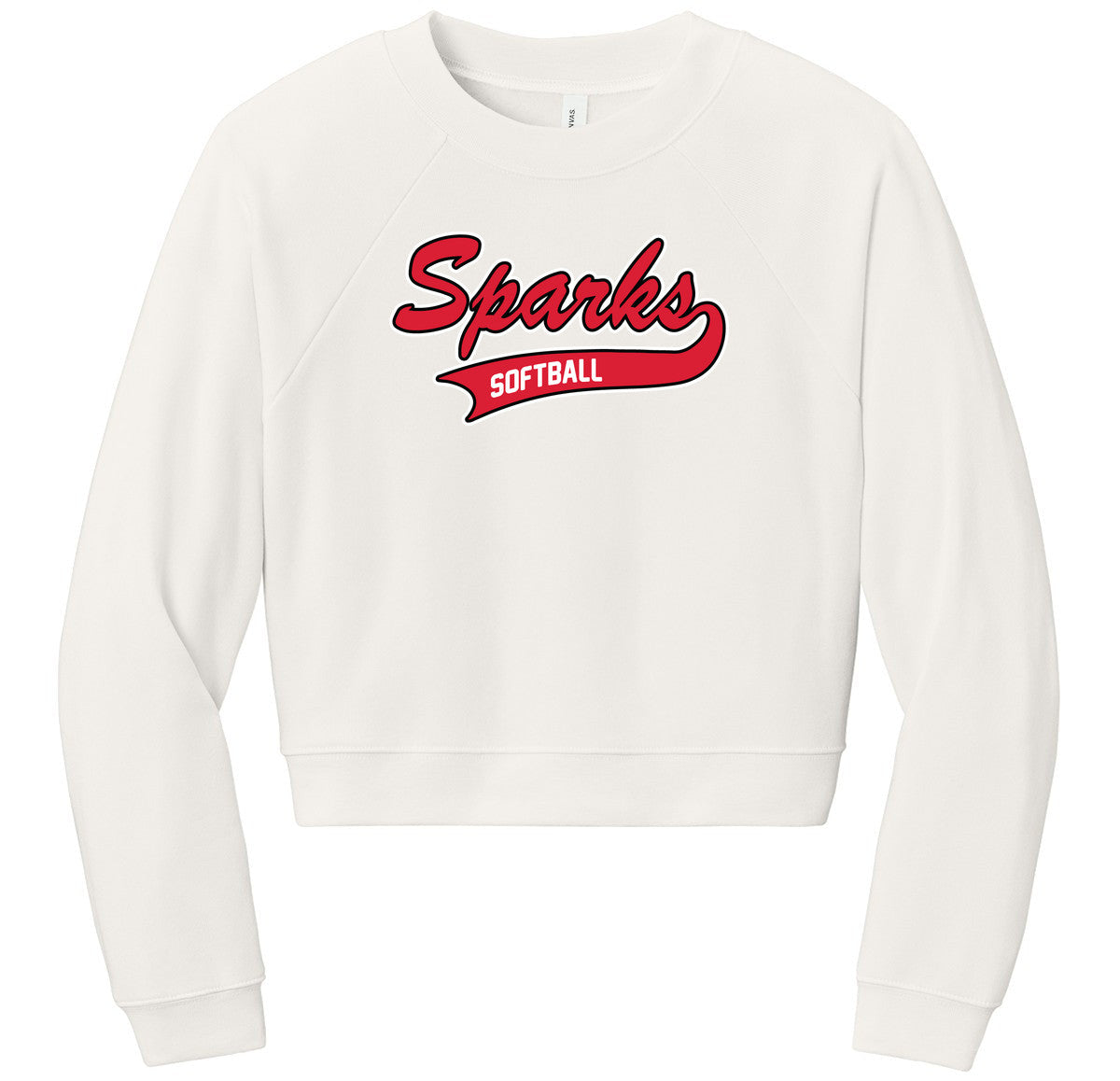 BELLA+CANVAS Women’s Raglan Sponge Fleece Crew
