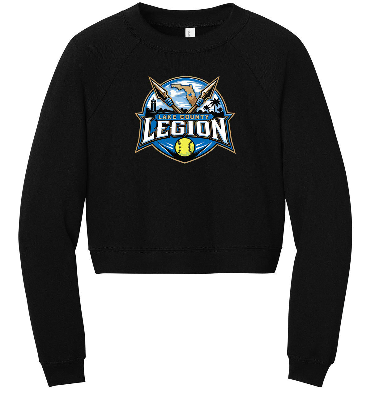 BELLA+CANVAS Women’s Raglan Sponge Fleece Crew