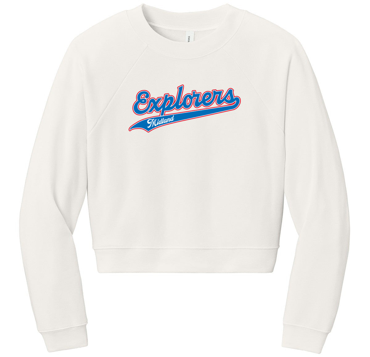 BELLA+CANVAS Women’s Raglan Sponge Fleece Crew