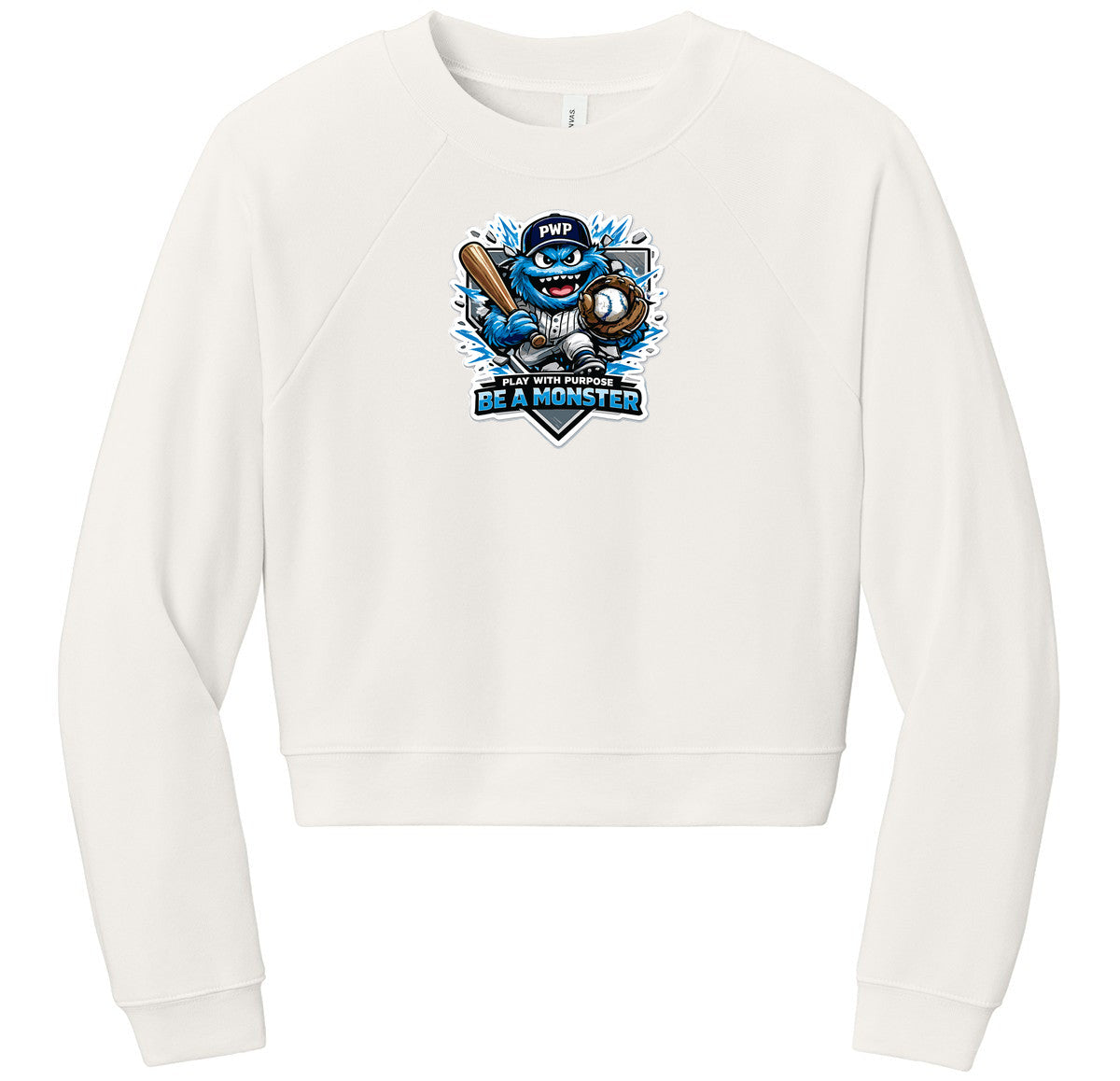 BELLA+CANVAS Women’s Raglan Sponge Fleece Crew