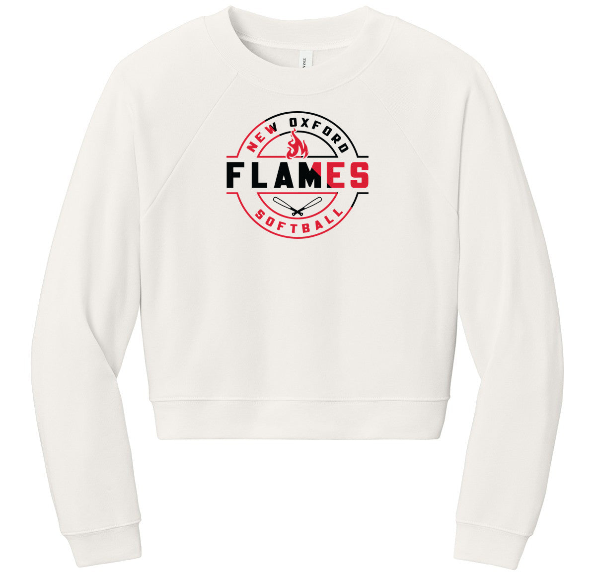 BELLA+CANVAS Women’s Raglan Sponge Fleece Crew
