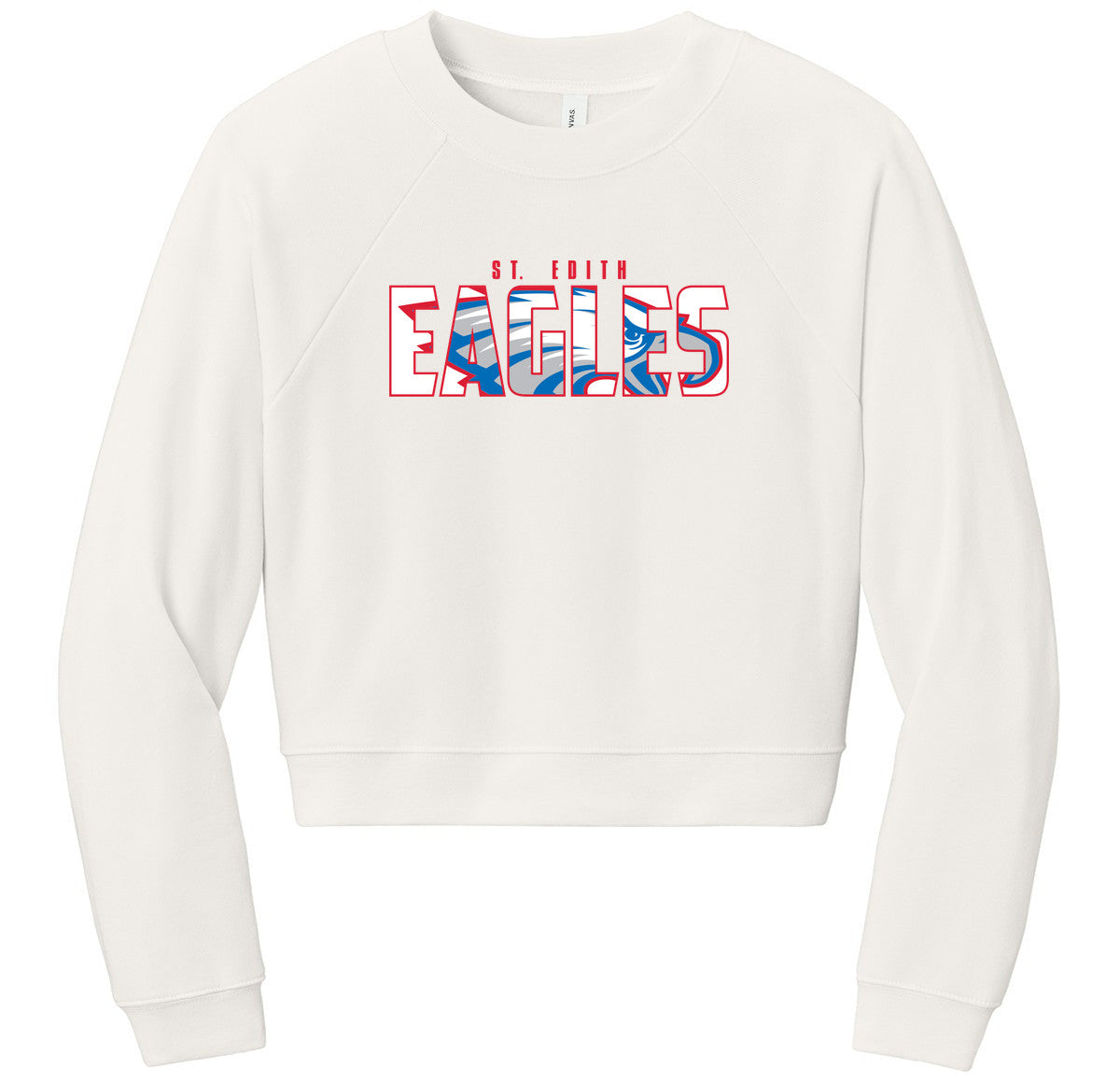 BELLA+CANVAS Women’s Raglan Sponge Fleece Crew