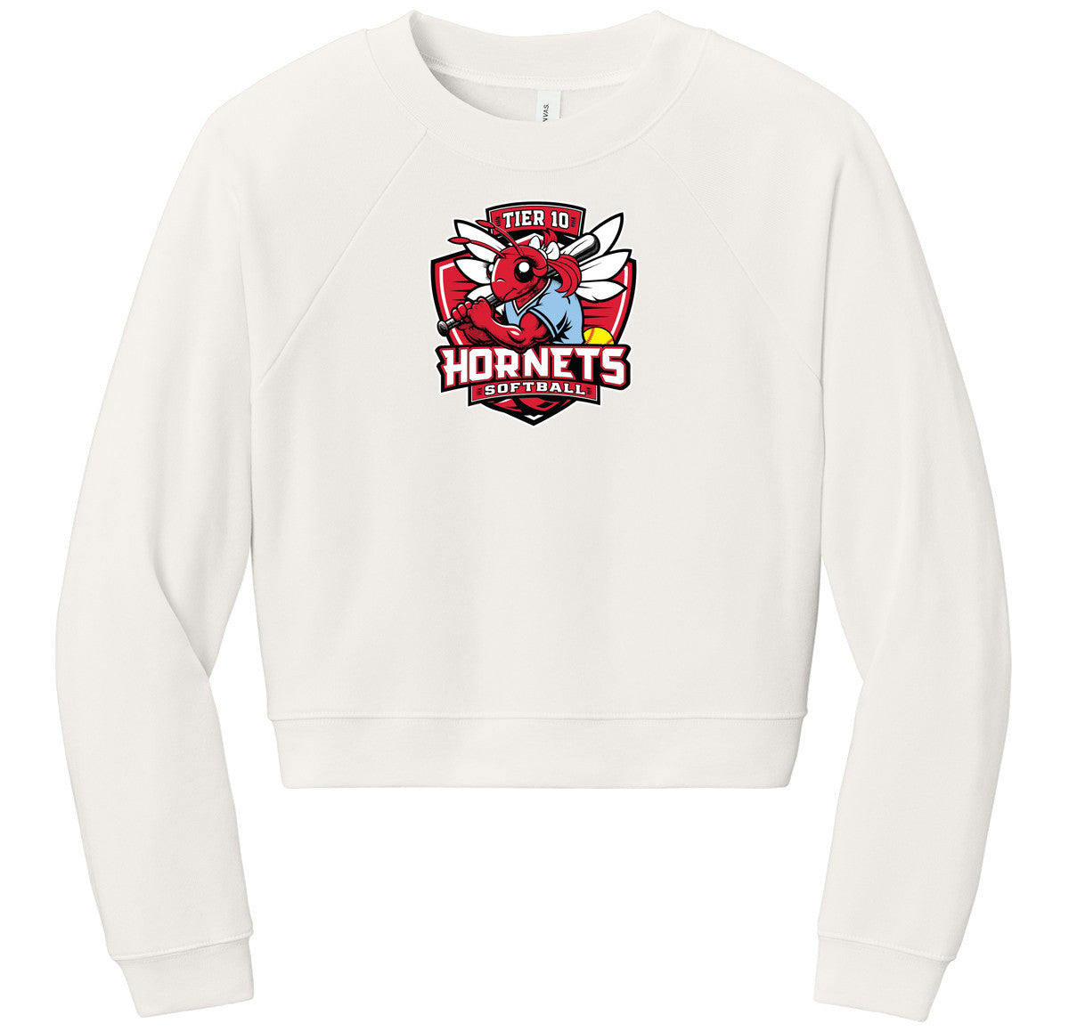 BELLA+CANVAS Women’s Raglan Sponge Fleece Crew