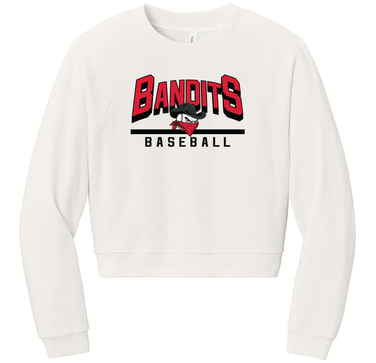 BELLA+CANVAS Women’s Raglan Sponge Fleece Crew