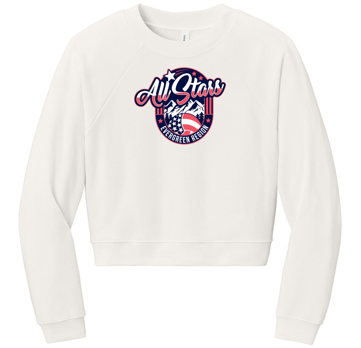 BELLA+CANVAS Women’s Raglan Sponge Fleece Crew