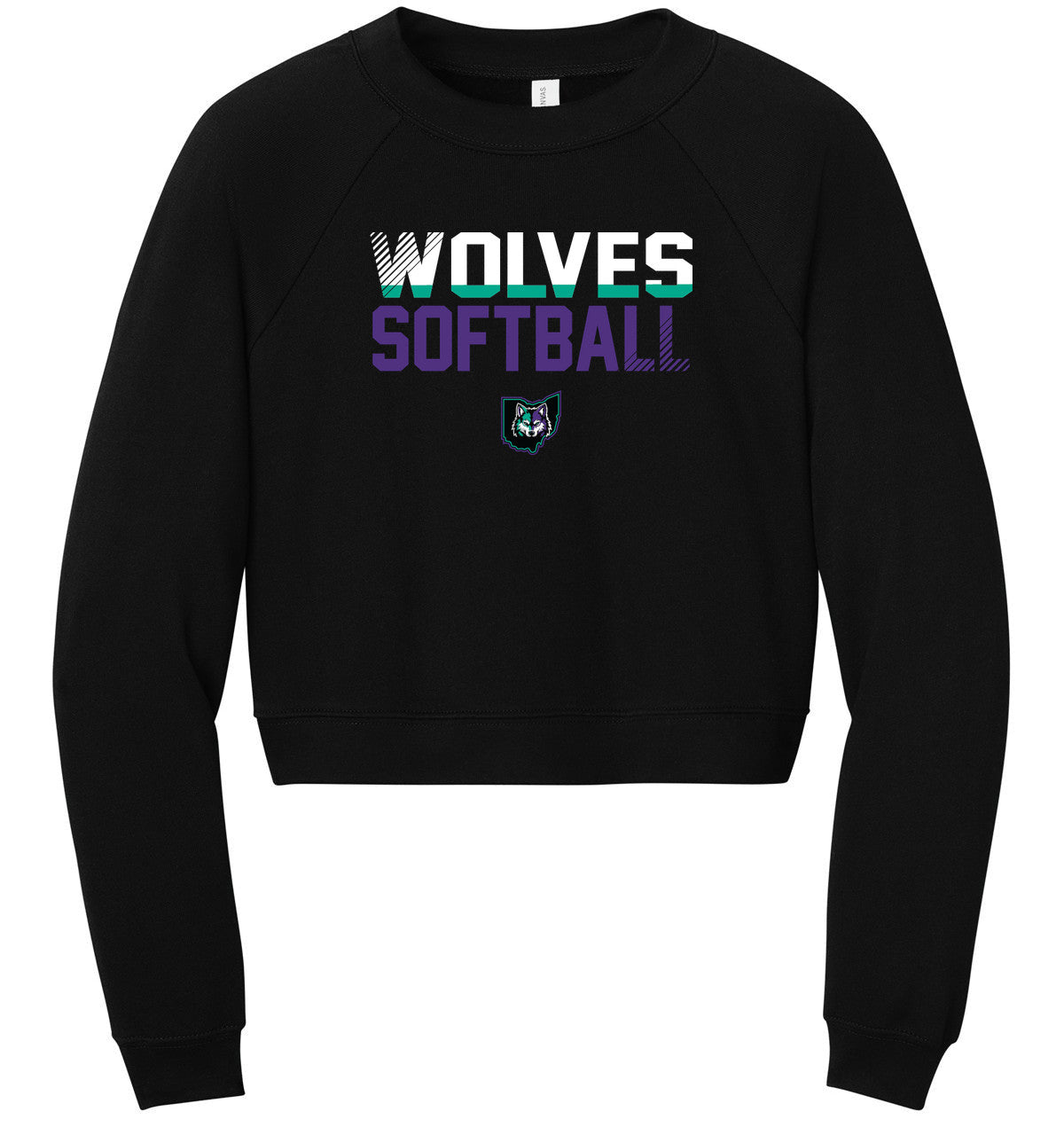 BELLA+CANVAS Women’s Raglan Sponge Fleece Crew