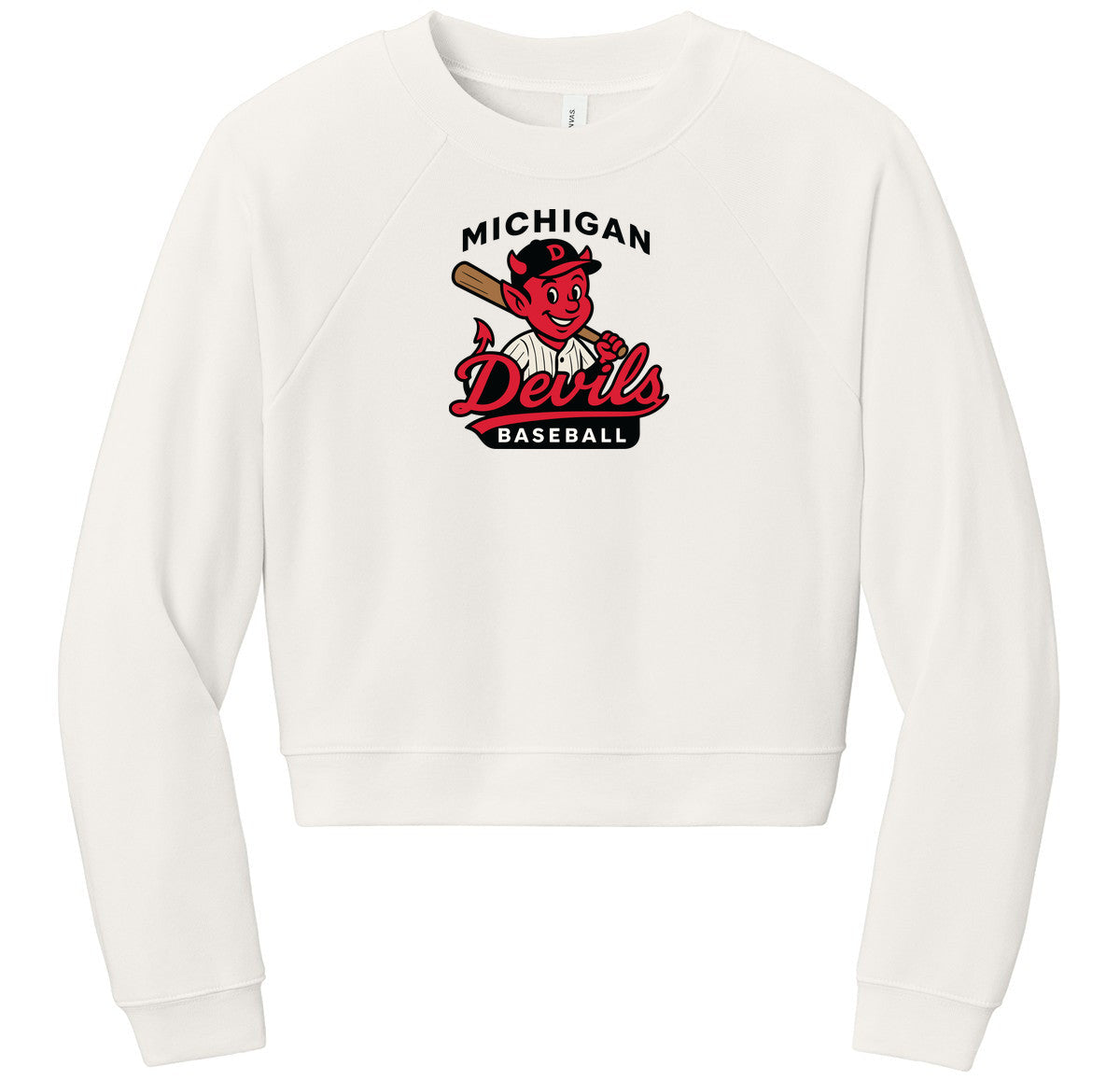 BELLA+CANVAS Women’s Raglan Sponge Fleece Crew