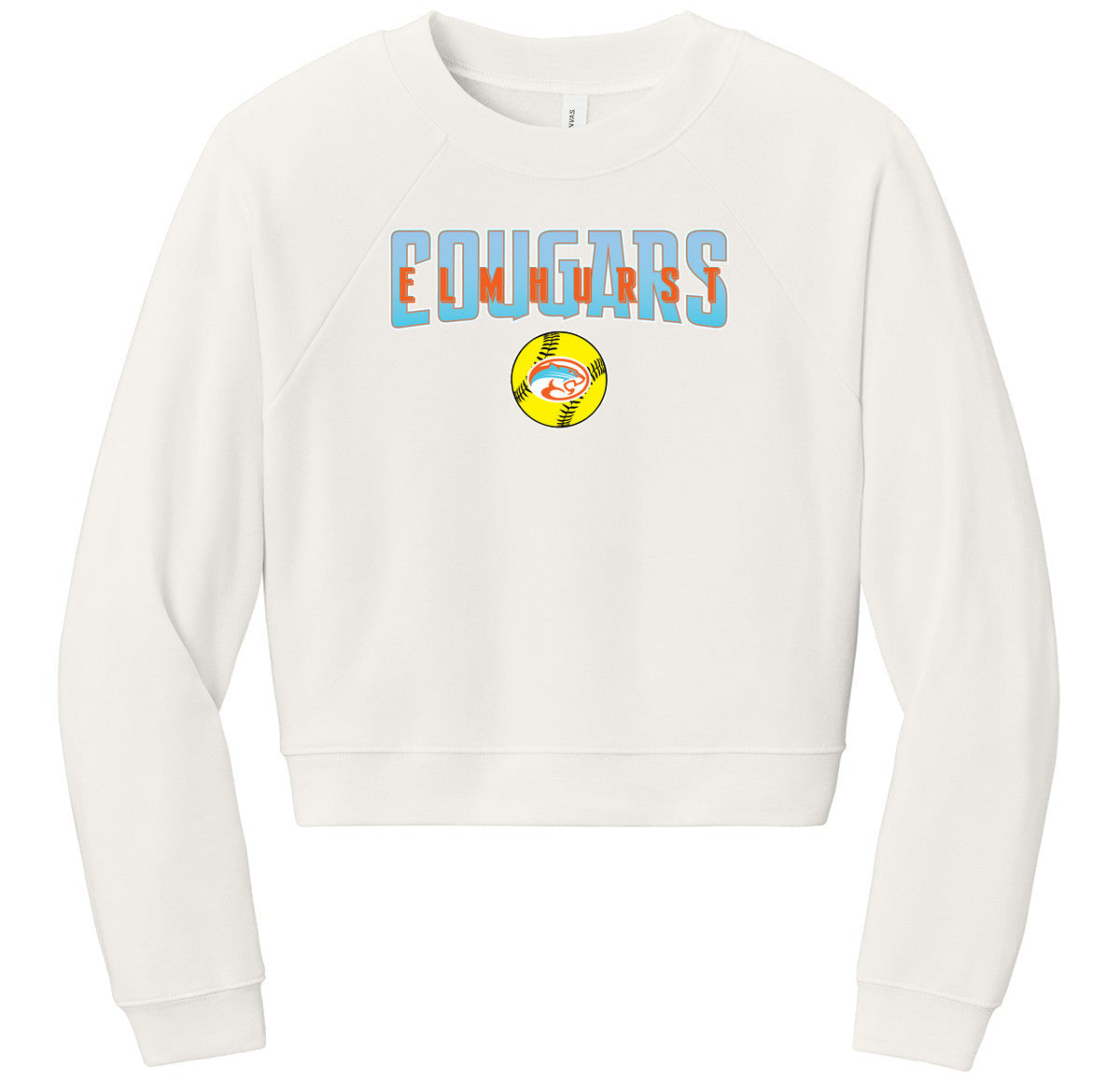 BELLA+CANVAS Women’s Raglan Sponge Fleece Crew