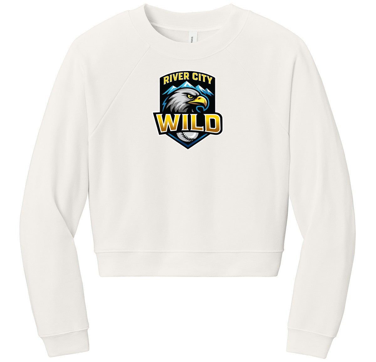 BELLA+CANVAS Women’s Raglan Sponge Fleece Crew