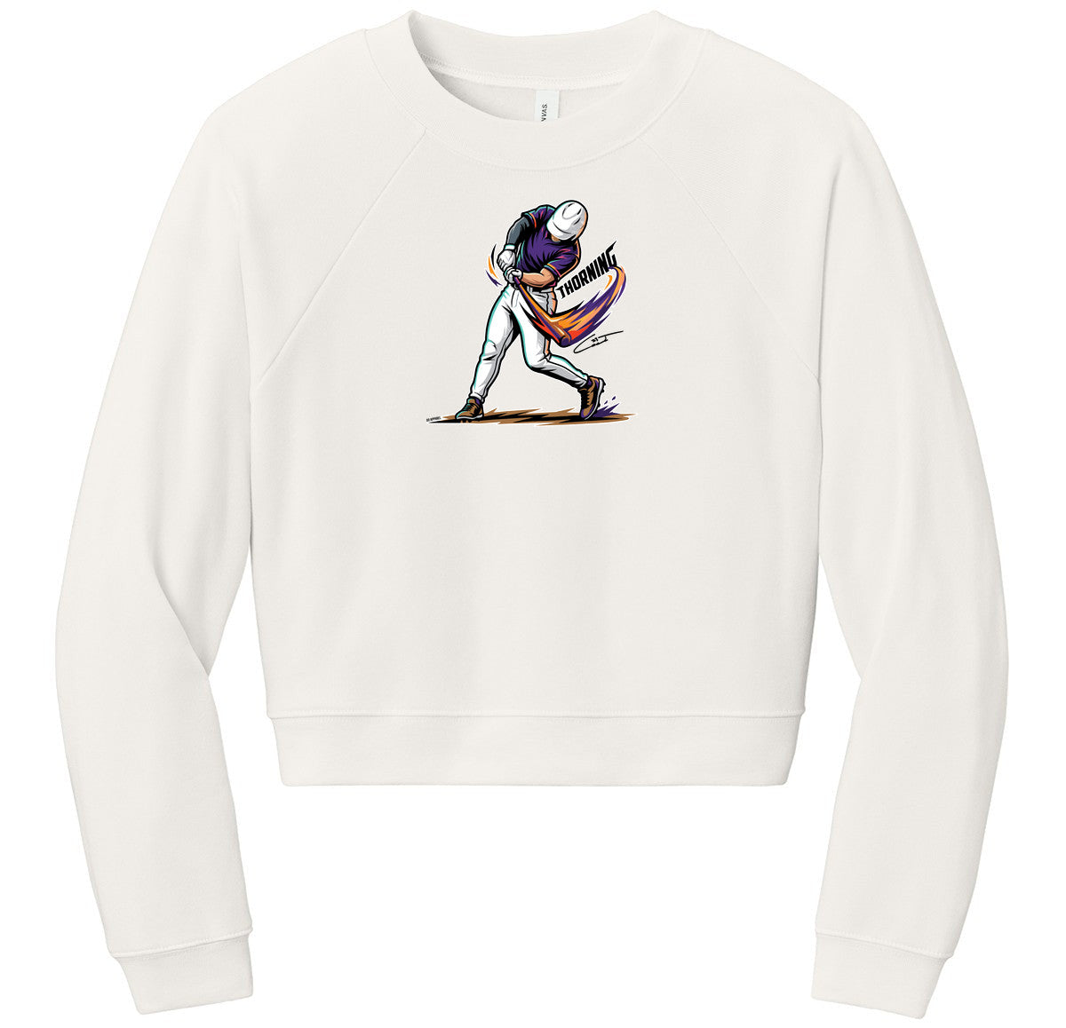 BELLA+CANVAS Women’s Raglan Sponge Fleece Crew