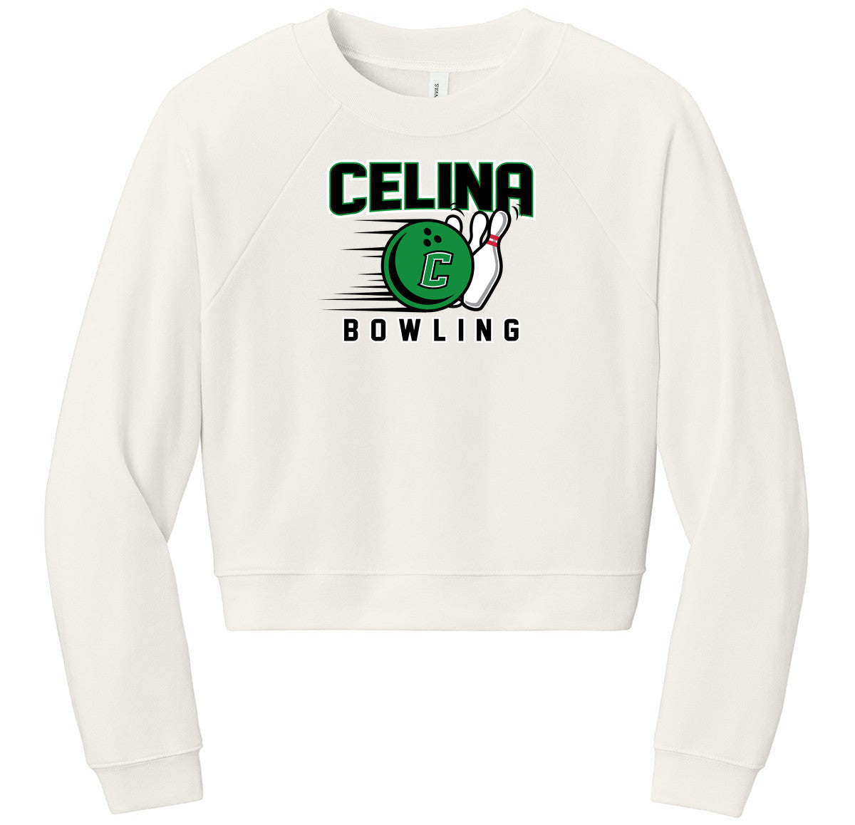 BELLA+CANVAS Women’s Raglan Sponge Fleece Crew