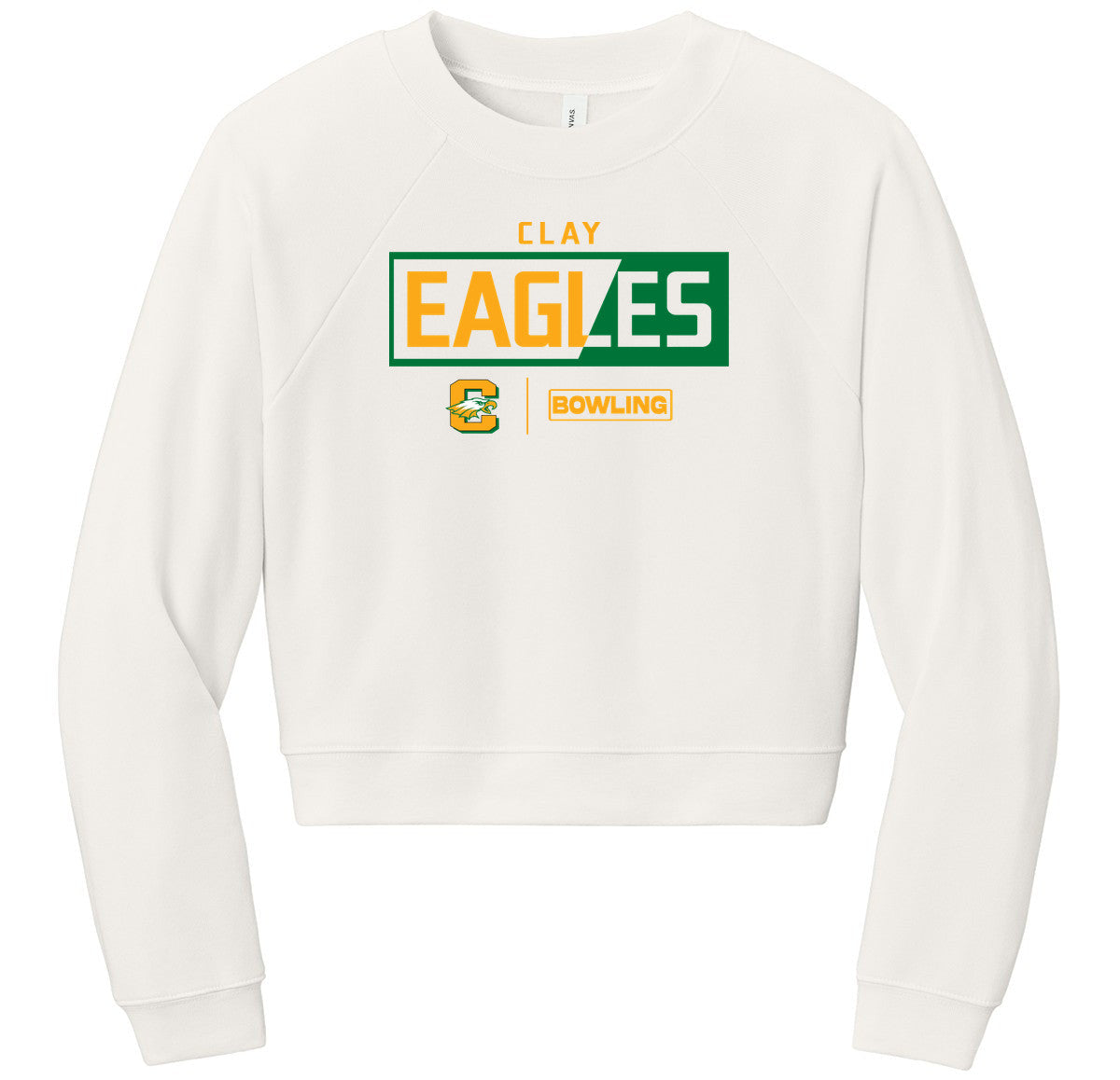 BELLA+CANVAS Women’s Raglan Sponge Fleece Crew