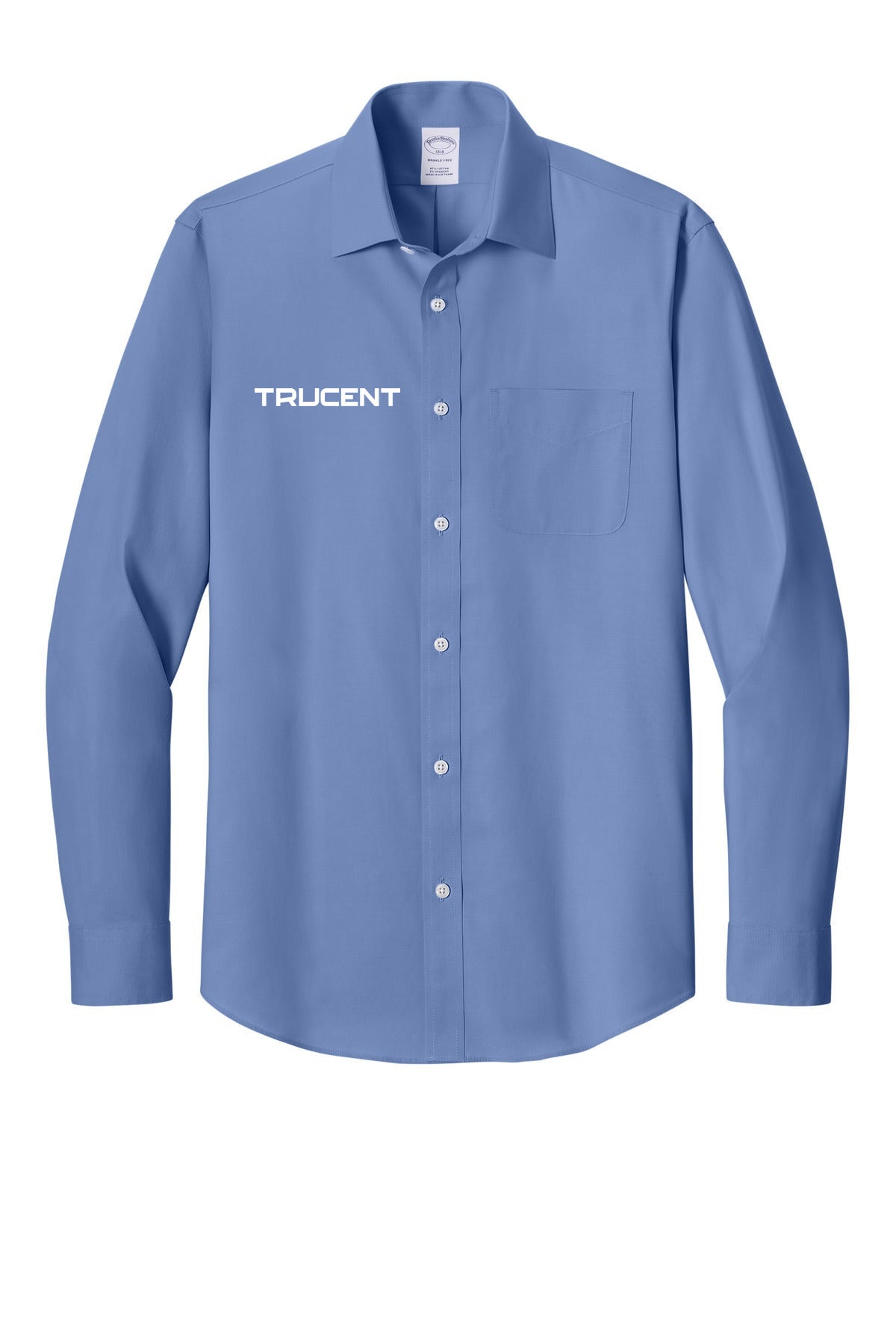 Brooks Brothers Wrinkle-Free Stretch Pinpoint Spread Collar Shirt BB18012