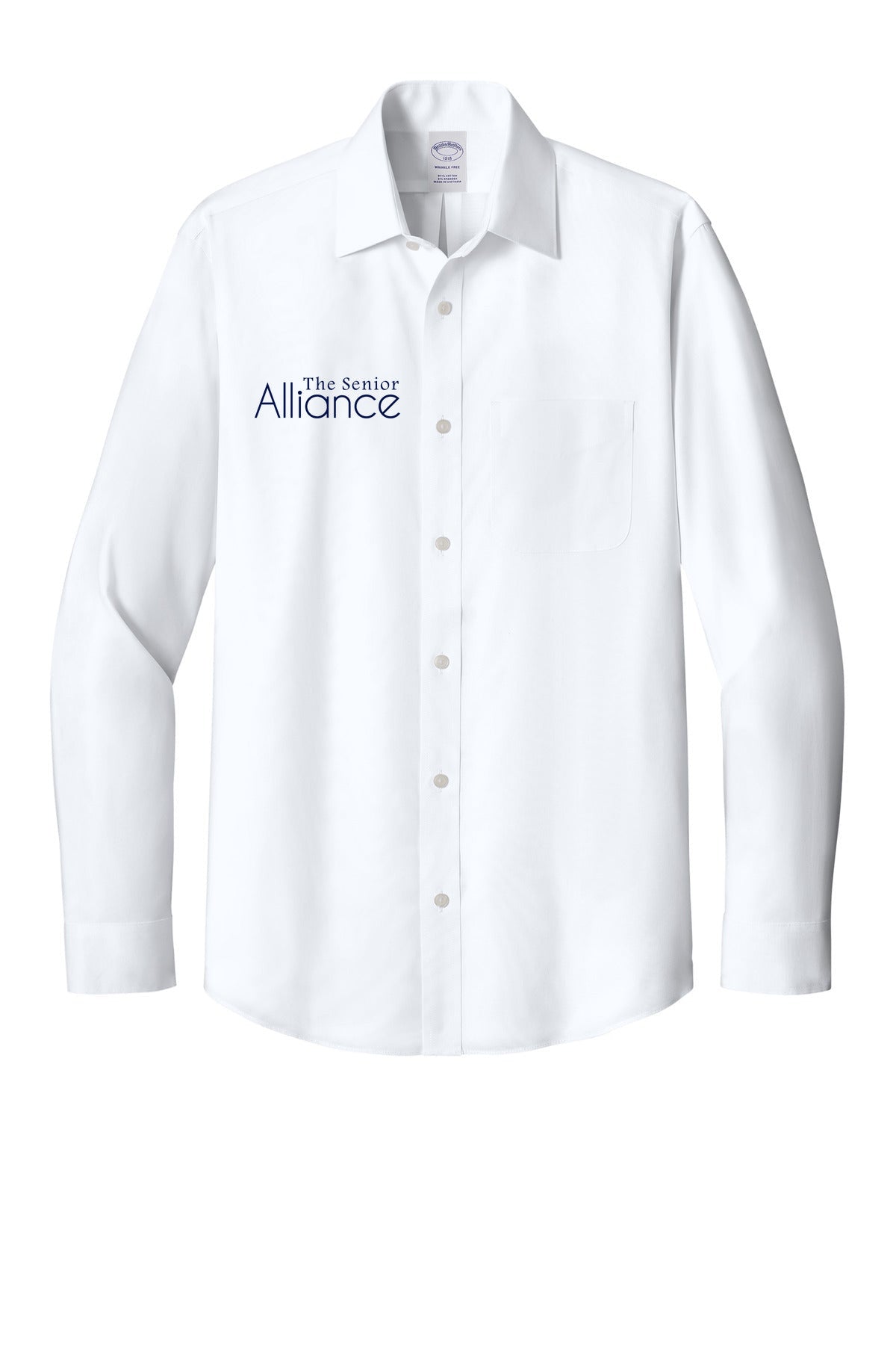 Brooks Brothers Wrinkle-Free Stretch Pinpoint Spread Collar Shirt BB18012
