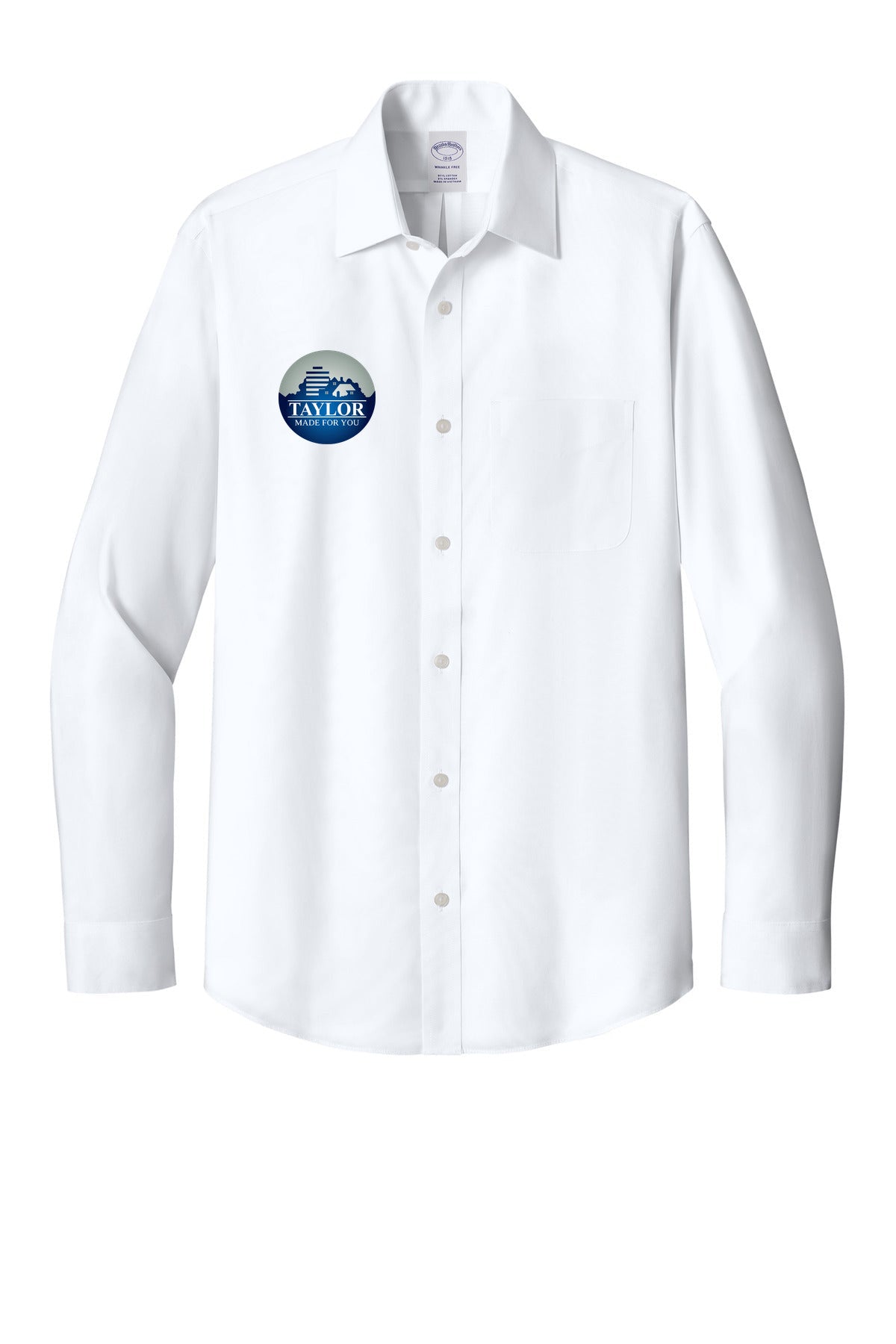 Brooks Brothers Wrinkle-Free Stretch Pinpoint Spread Collar Shirt BB18012