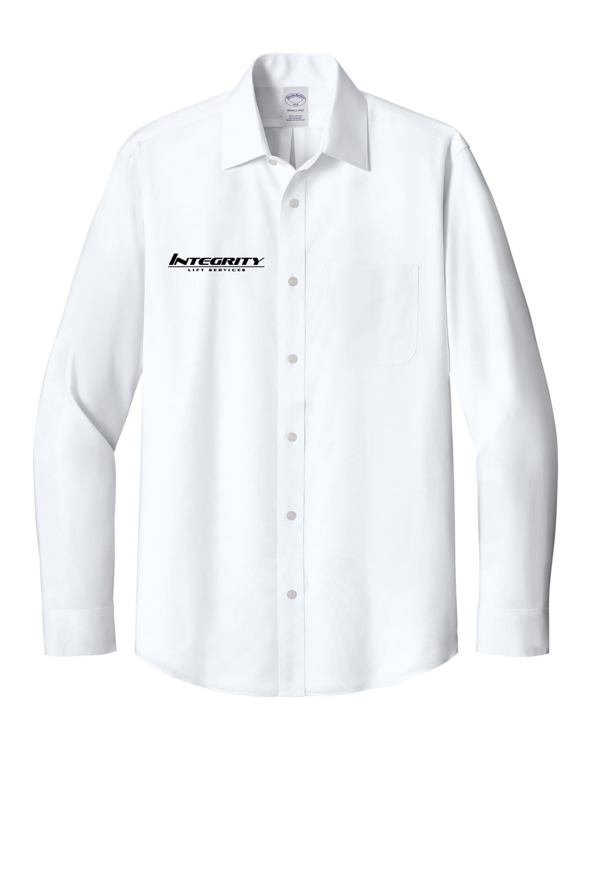 Brooks Brothers Wrinkle-Free Stretch Pinpoint Spread Collar Shirt BB18012
