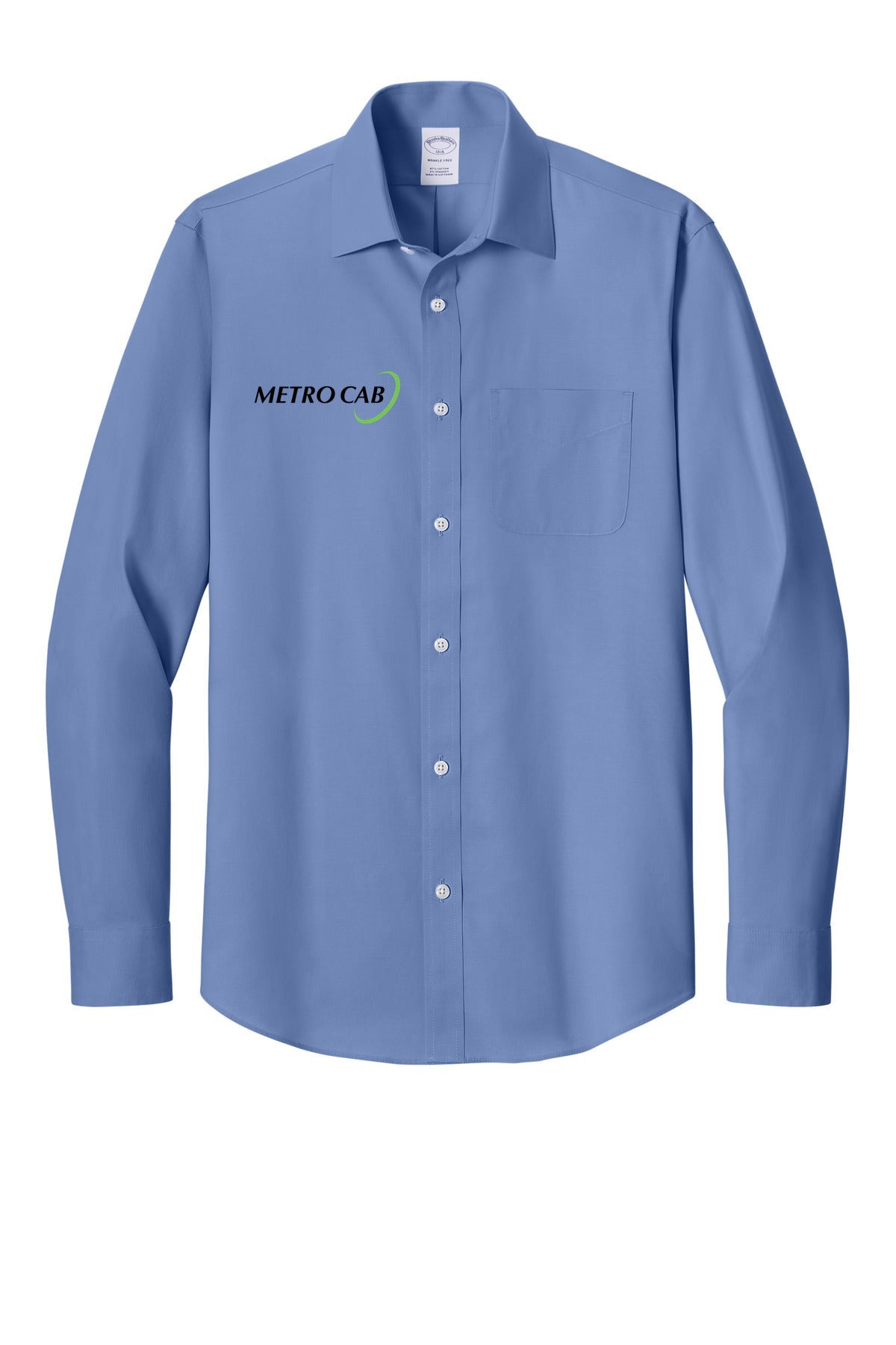 Brooks Brothers Wrinkle-Free Stretch Pinpoint Spread Collar Shirt BB18012