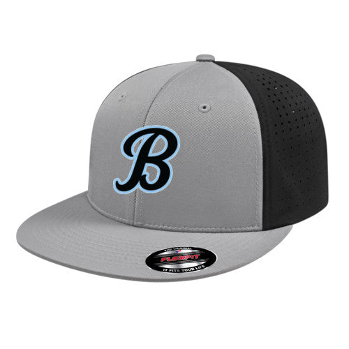 Flexfit Perforated Performance Cap - Silver/Silver/Black