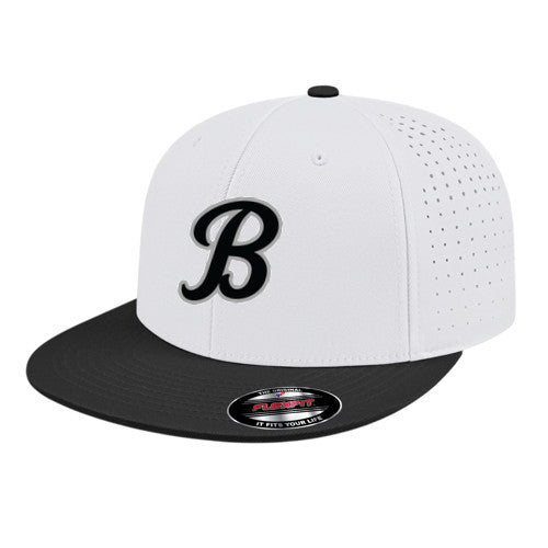 Flexfit Perforated Performance Cap - White/Black