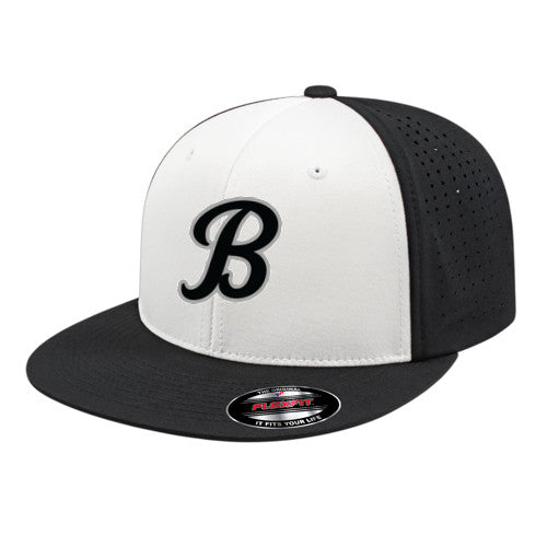 Flexfit Perforated Performance Cap - White/Black/Black