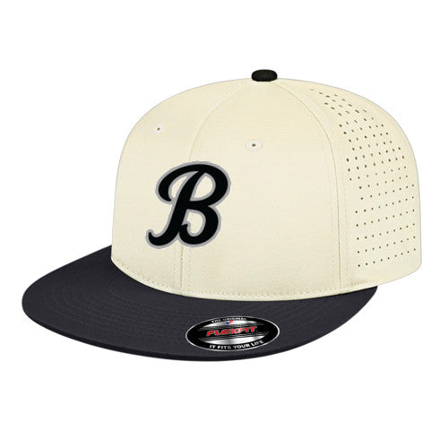 Flexfit Perforated Performance Cap - Cream/Black